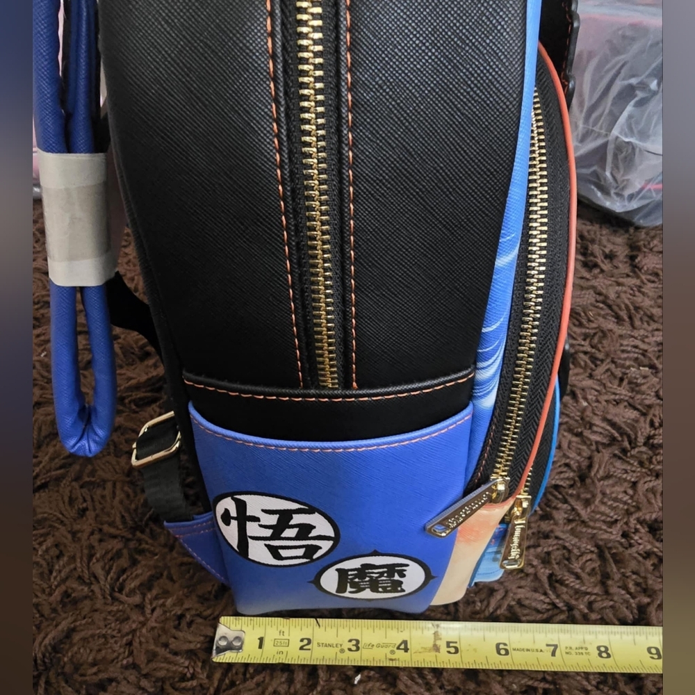 Loungefly Dragon Ball Z Triple Pocket Backpack BRAND NEW NWT Goku Vegeta Gohan. - Picture 3 of 10